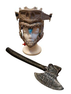 Marvel Attuma Hammerhead Costume Mask Axe Toy Black Panther Roleplay Accessories